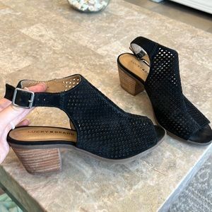 Lucky Brand Black Boot/Heel